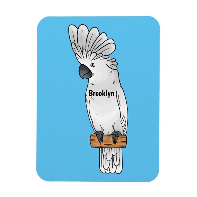 Magnet Flexible Illustration d'un oiseau de cobaye-parapluie (Vertical)