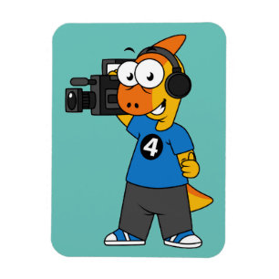 Magnet Flexible Illustration D'Un Opérateur De Caméra Parasaurolop