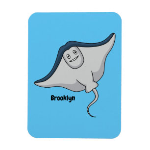 Magnet Flexible Illustration d'une caricature de poisson stingray