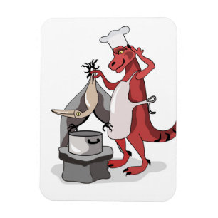 Magnet Flexible Illustration D'Une Cuisine De Chef Tyrannosaurus R