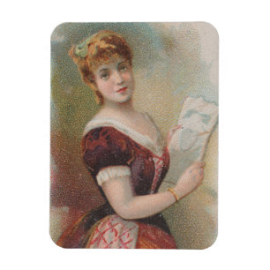 Magnet Flexible Illustration élégante antique de la Saint-Valentin
