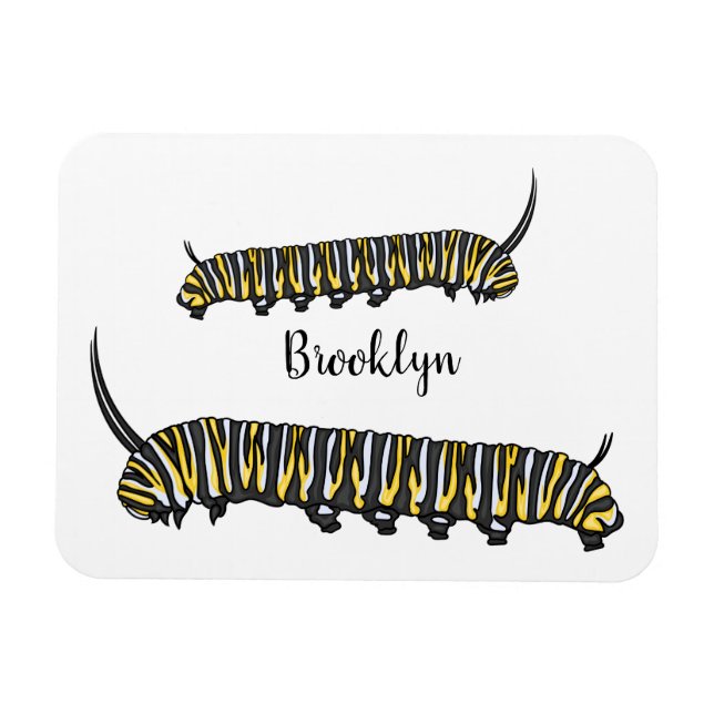 Magnet Flexible Illustration Monarch caterpillar (Horizontal)