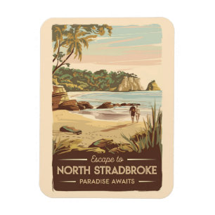 Magnet Flexible Illustration North Stradbreak Island Australie