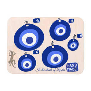 Magnet Flexible Illustration personnalisée de l'œil mauvais grec a