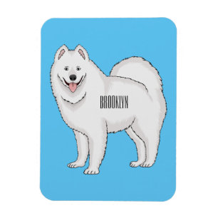 Magnet Flexible Illustration Samoyed dog