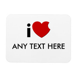Magnet Flexible iLove personnalisable aimant des "tous textes ici"