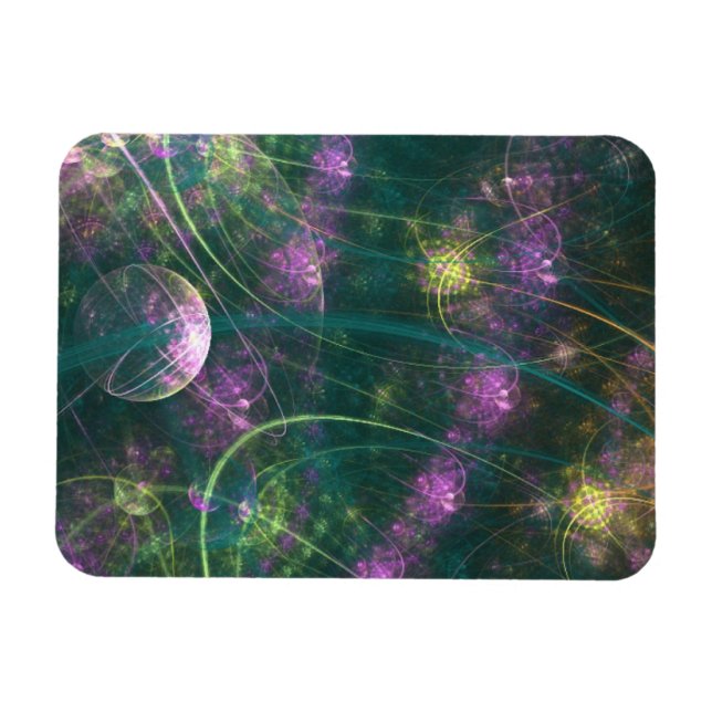 Magnet Flexible Imaginaire pourpre et or (Horizontal)