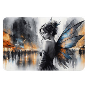 Magnet Flexible Imaginaire urbain fée élégante beauté lumières rêv