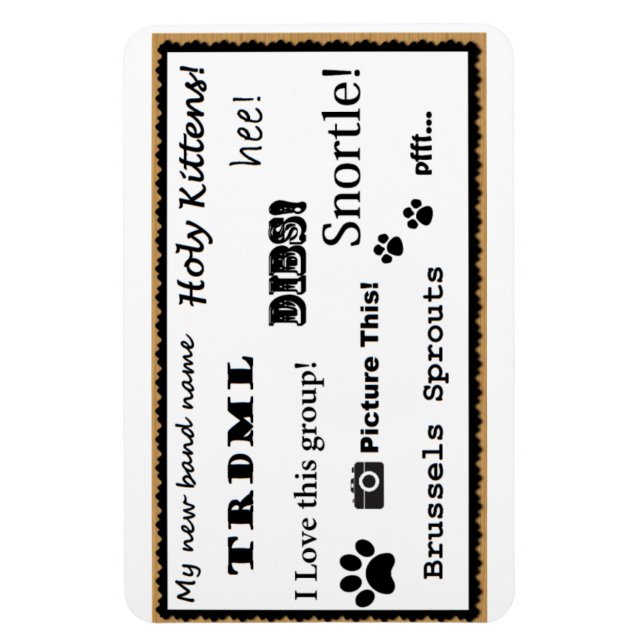 Magnet Flexible Imaginez ceci ! aimant (Vertical)