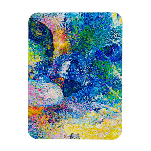 Magnet Flexible Impression Abstraite dynamique (Vertical)