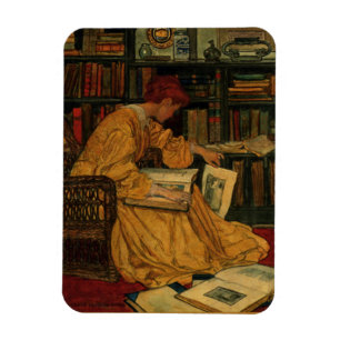 Magnet Flexible Impression d'art pour amateur de livres anciens   
