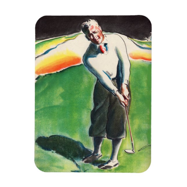 Magnet Flexible Impression de golf 1934 (Vertical)