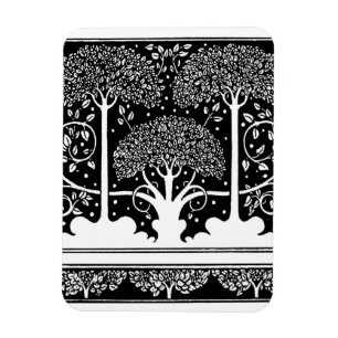 Magnet Flexible Impression de motif d'arbre Art Nouveau d'Aubrey B
