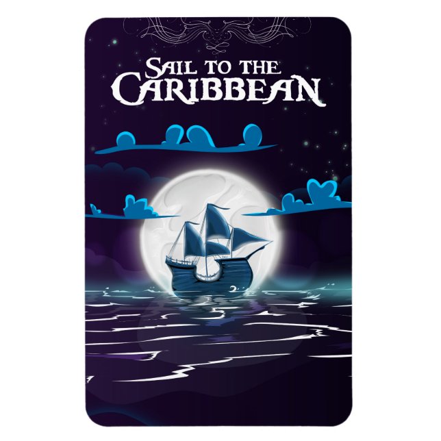 Magnet Flexible Impression de voyage de dessin animé de pirate des (Vertical)
