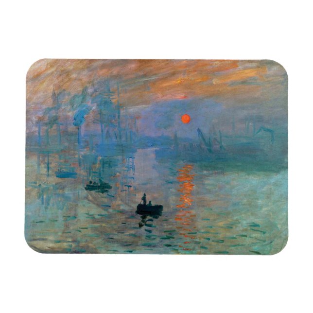 Magnet Flexible Impression Sunrise par Claude Monet (Horizontal)