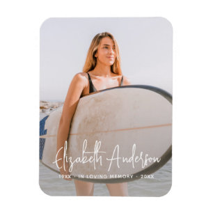 Magnet Flexible In Love Memory Funérailles commémoratives Photo mo