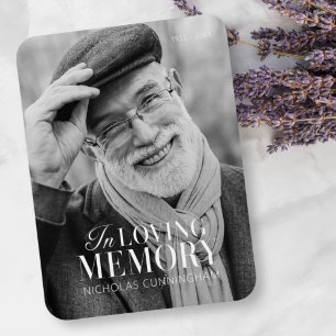 Magnet Flexible In Love Memory Modern Elegant Photo Memorial