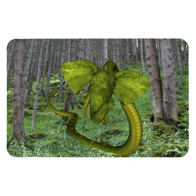 Magnet Flexible Incroyable éléphant Python (Horizontal)