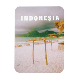 Magnet Flexible Indonésie Lombok Impression Paradis Tropical