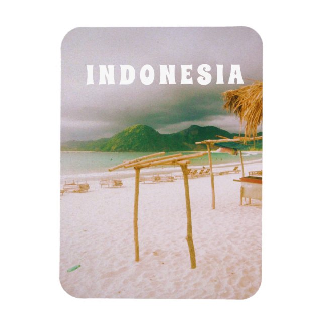 Magnet Flexible Indonésie Lombok Impression Paradis Tropical  (Vertical)
