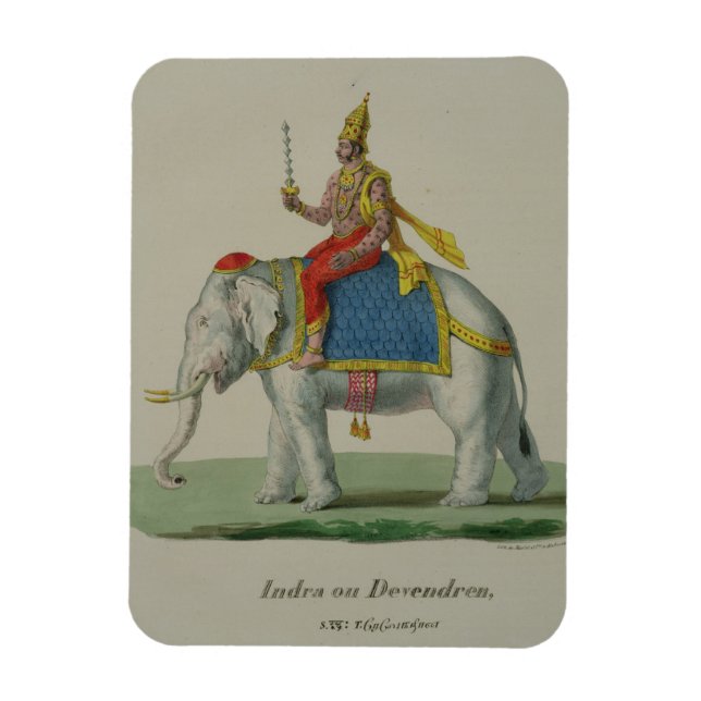 Magnet Flexible Indra, gravée par Marlet et Cie (colour litho) (Vertical)