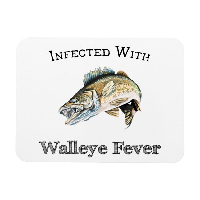 Magnet Flexible Infecté Par La Fièvre Du Walleye (Horizontal)