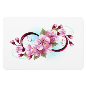 Magnet Flexible Infinité avec les fleurs Sakura