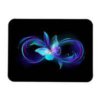 Infinité brillante avec papillon magique