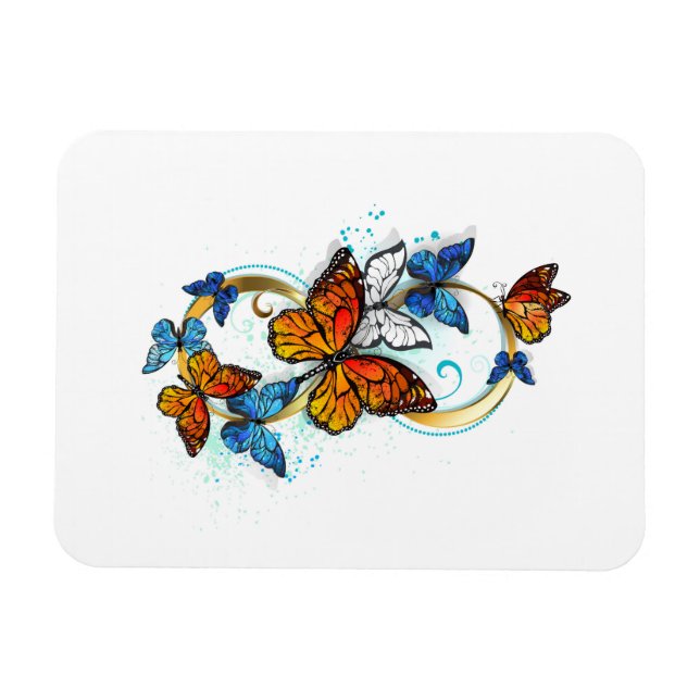 Magnet Flexible Infinity of Monarch Butterflies (Horizontal)