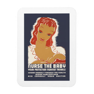 Magnet Flexible Infirmière du bébé