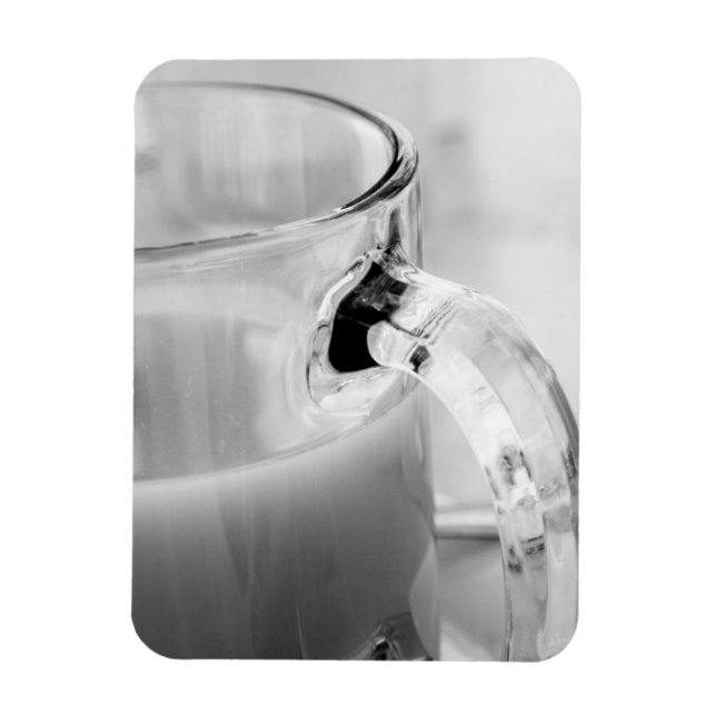 Magnet Flexible Infrarouge, Noir & Blanc, tasse, verre, café, (Vertical)