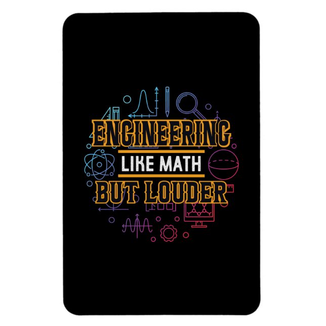 Magnet Flexible Ingénieur Ingénieur Comme Math (Vertical)