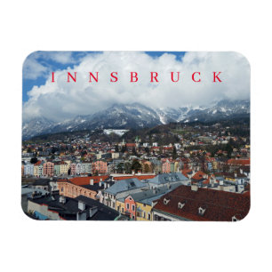 Magnet Flexible Innsbruck vue panoramique aimant frigo