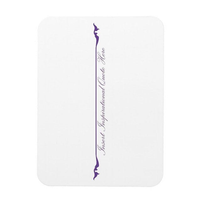 Magnet Flexible Insérer un devis inspirant ici - violet (Vertical)