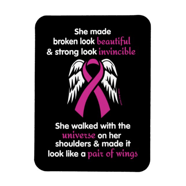 Magnet Flexible Invincible/Son...Cancer du sein (Vertical)