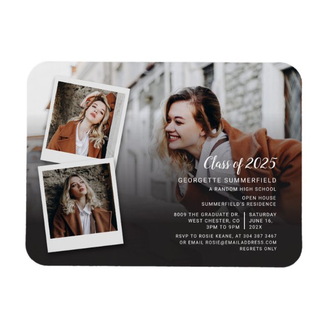 Magnet Flexible Invitation de fête de collage de photos de remise  (Horizontal)