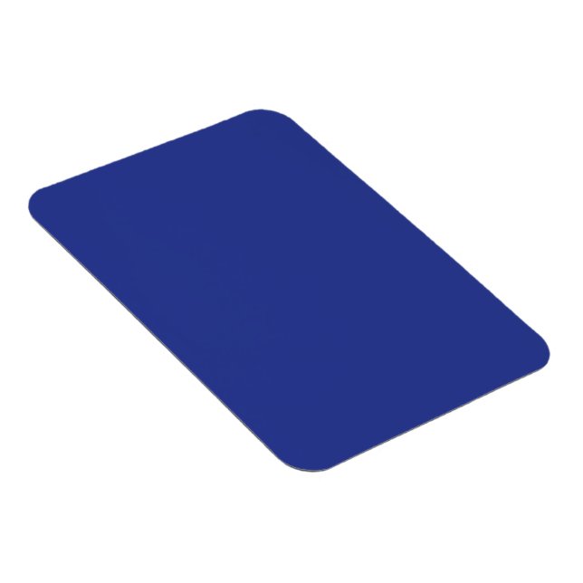 Magnet Flexible Invitation de mariage minimale en bleu profond (Côté Droit)