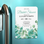 Magnet Flexible Invitation moderne Eucalyptus nuptiale douche<br><div class="desc">Eucalyptus invitation à la douche nuptiale Aimant 🌿 ✨ Élégante écologie Bliss : Magnets de Fêtes des mariées pour Souvenirs chéris ✨ Annoncez votre célébration avec une touche de beauté et de sophistication de la nature à travers nos Magnets de Fêtes des mariées vertes. Conçus à la perfection, ces aimants...</div>
