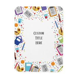 Magnet Flexible invitation scolaire personnalisée