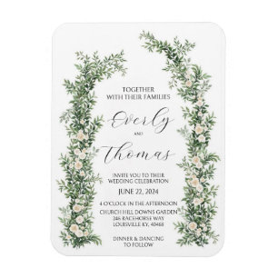 Magnet Flexible Invitations de mariage de l'arc floral