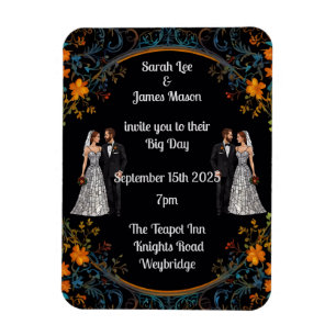 Magnet Flexible Invitations de mariage personnalisées et Invitatio