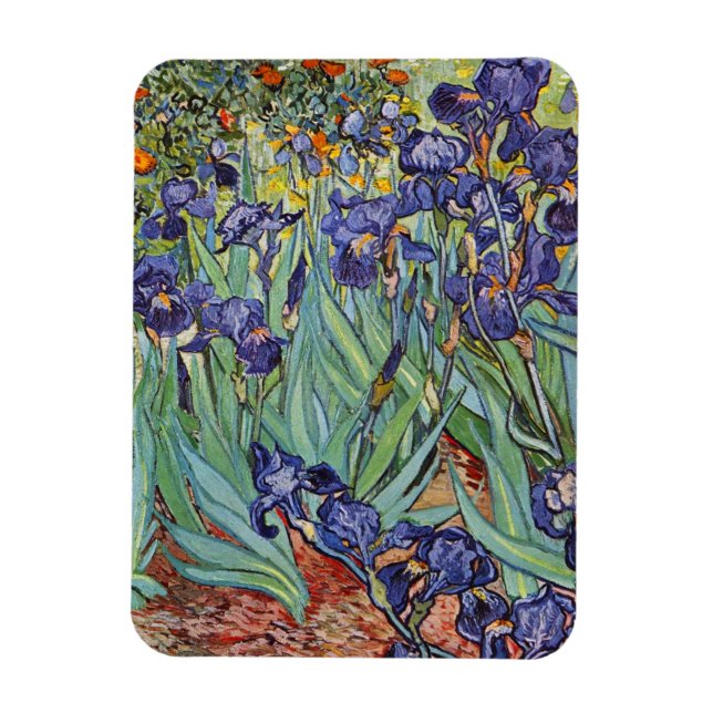 Magnet Flexible Iris de Van Gogh Peinture Impressionniste (Vertical)