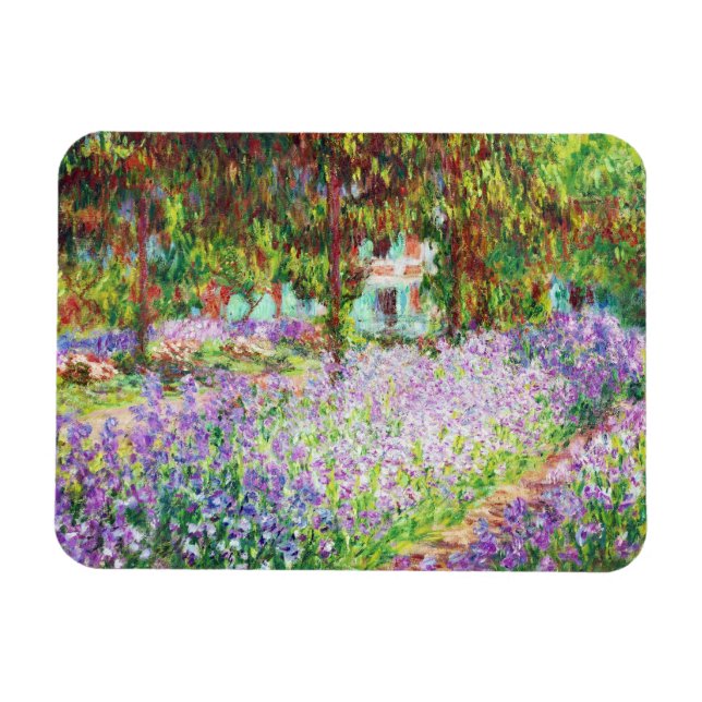 Magnet Flexible Irises dans le jardin de Monet Claude Monet (Horizontal)