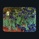 Magnet Flexible Irises de Vincent van Gogh, Jardin Vintage<br><div class="desc">Irises (1889) de Vincent van Gogh est une peinture vintage à fleurs de paysage de post impressionnisme d'art, représentant un jardin aux iris à barbe violet poussant par des pavots orange. Une seule fleur d'iris blanc fleurit au bord. À propos de l'artiste : Vincent Willem van Gogh (1853-1890) fut l'un...</div>