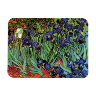 Magnet Flexible Irises de Vincent van Gogh, Jardin Vintage