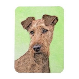 Magnet Flexible Irish Terrier Painting - Cute Original Dog Art