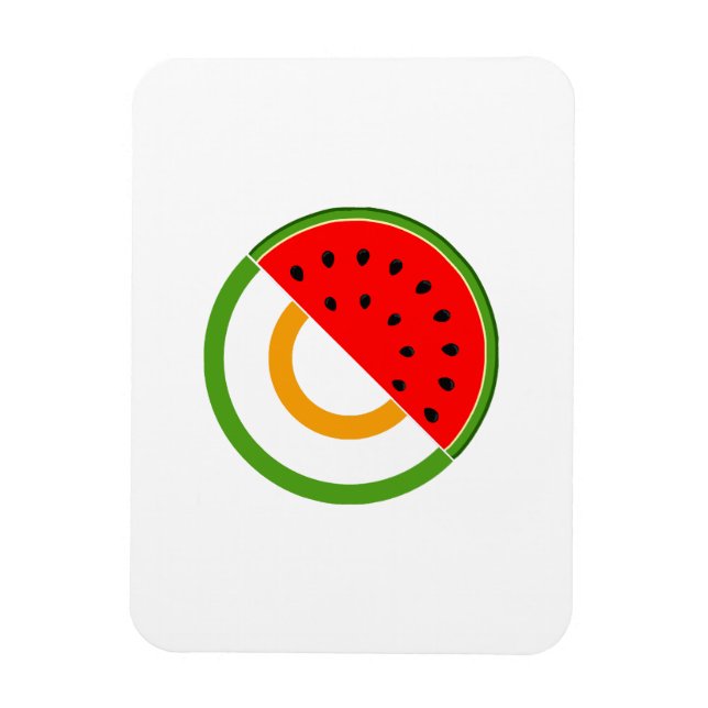 Magnet Flexible IRLANDE AVEC PALESTINE - Watermelon (Vertical)