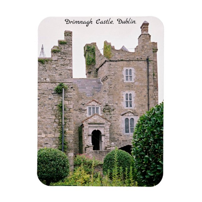 Magnet Flexible Irlande médiévale Drimnagh Château jardins antique (Vertical)