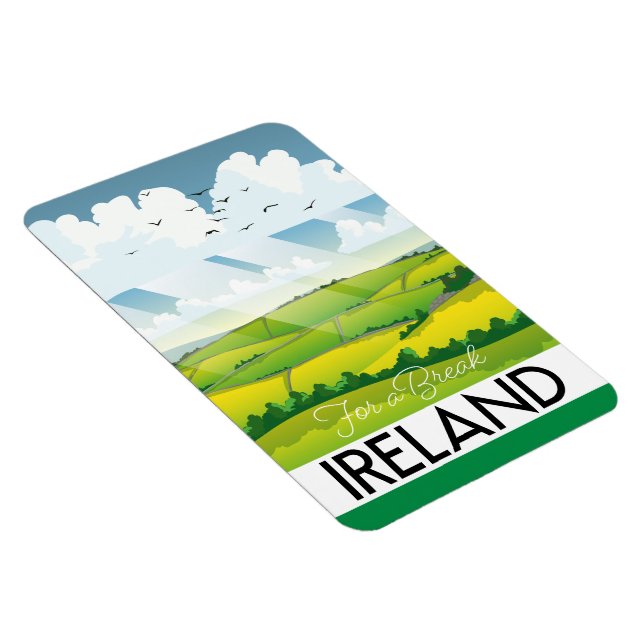 Magnet Flexible Irlande pour une pause carte postale voyage (Côté Droit)