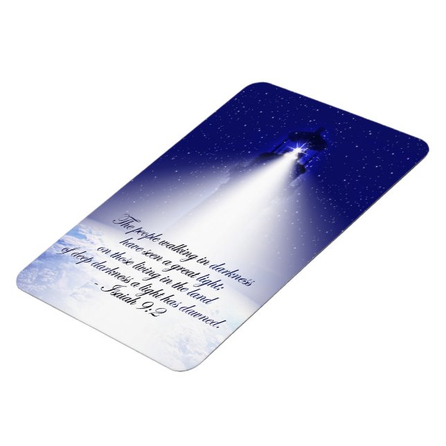 Magnet Flexible Isaïe 9:2 Photo de Noël (Côté Gauche)